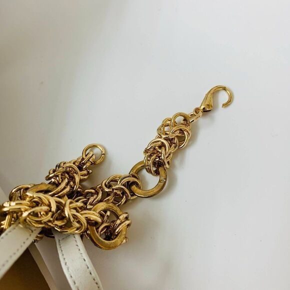 Alias Mae Isha Chain Dress Sandal Size 39EU / 8US Ivory Ankle Strap - Picture 8 of 12